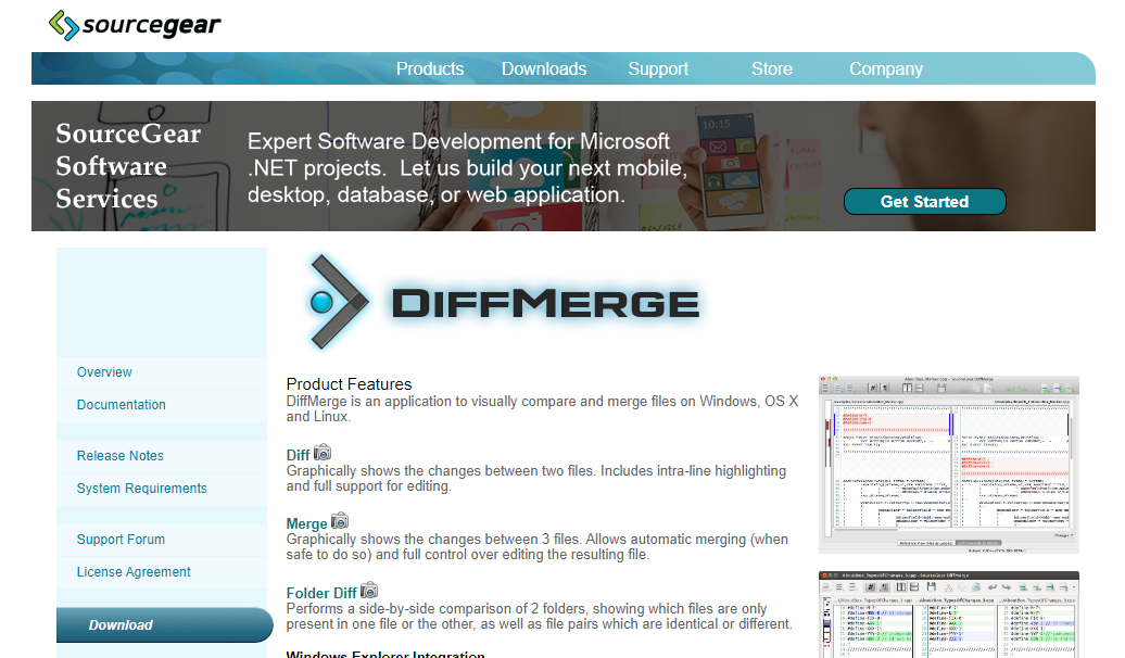 DiffMerge文件和目录比较工具